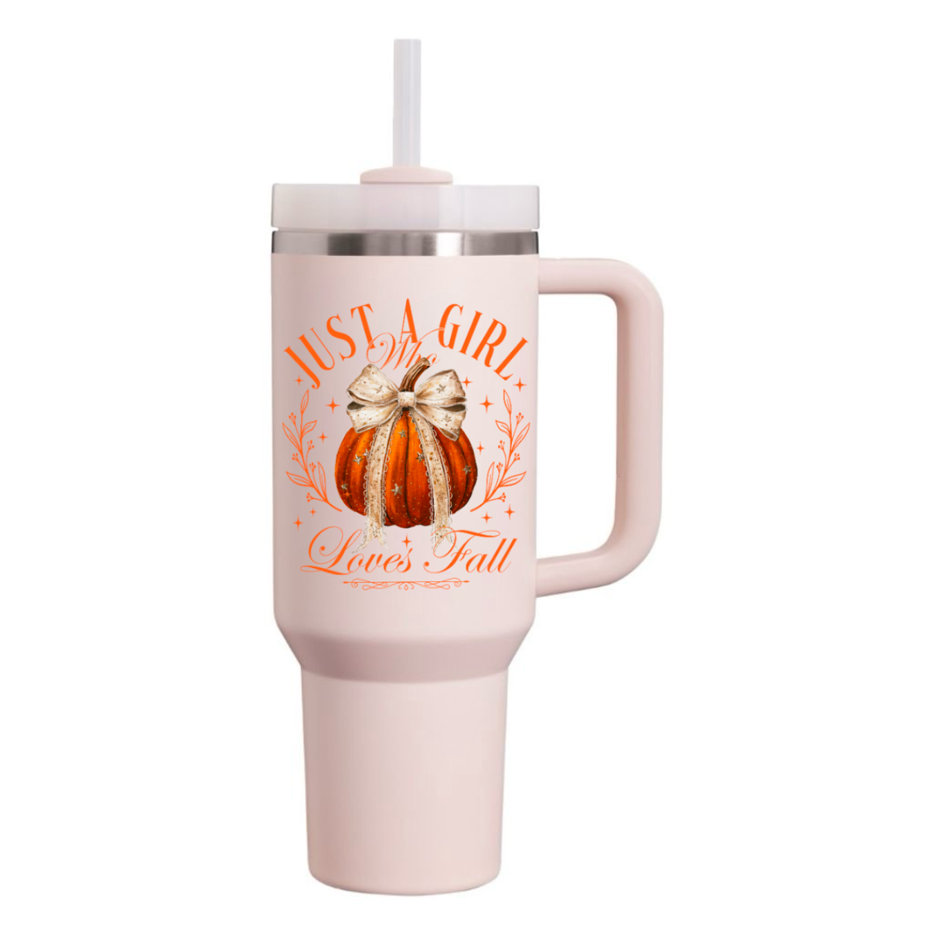 “Just a Girl who Loves Fall” Stanley like Tumbler (40 oz)