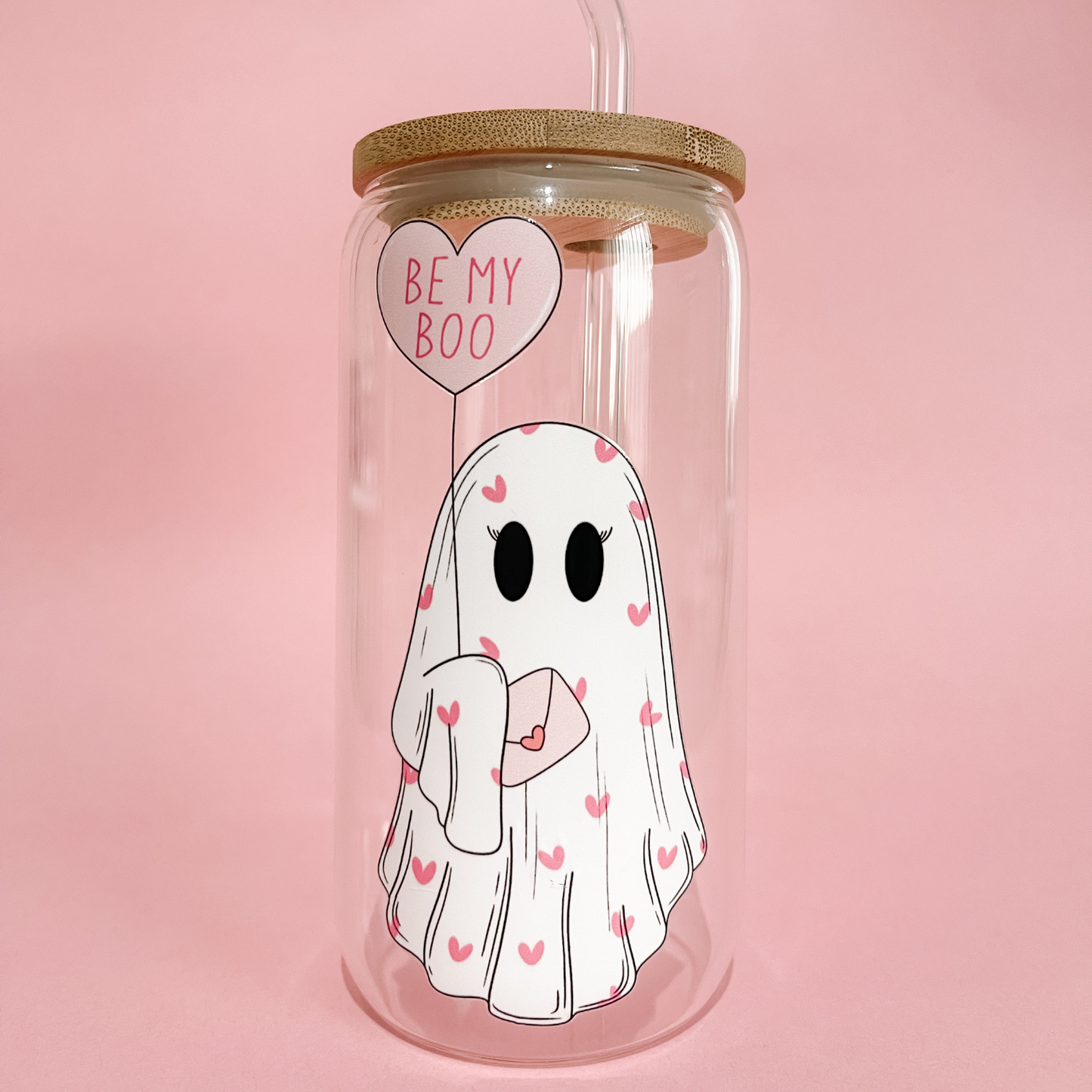 'Be My Boo' 16 oz Glass Can - All Bloomy