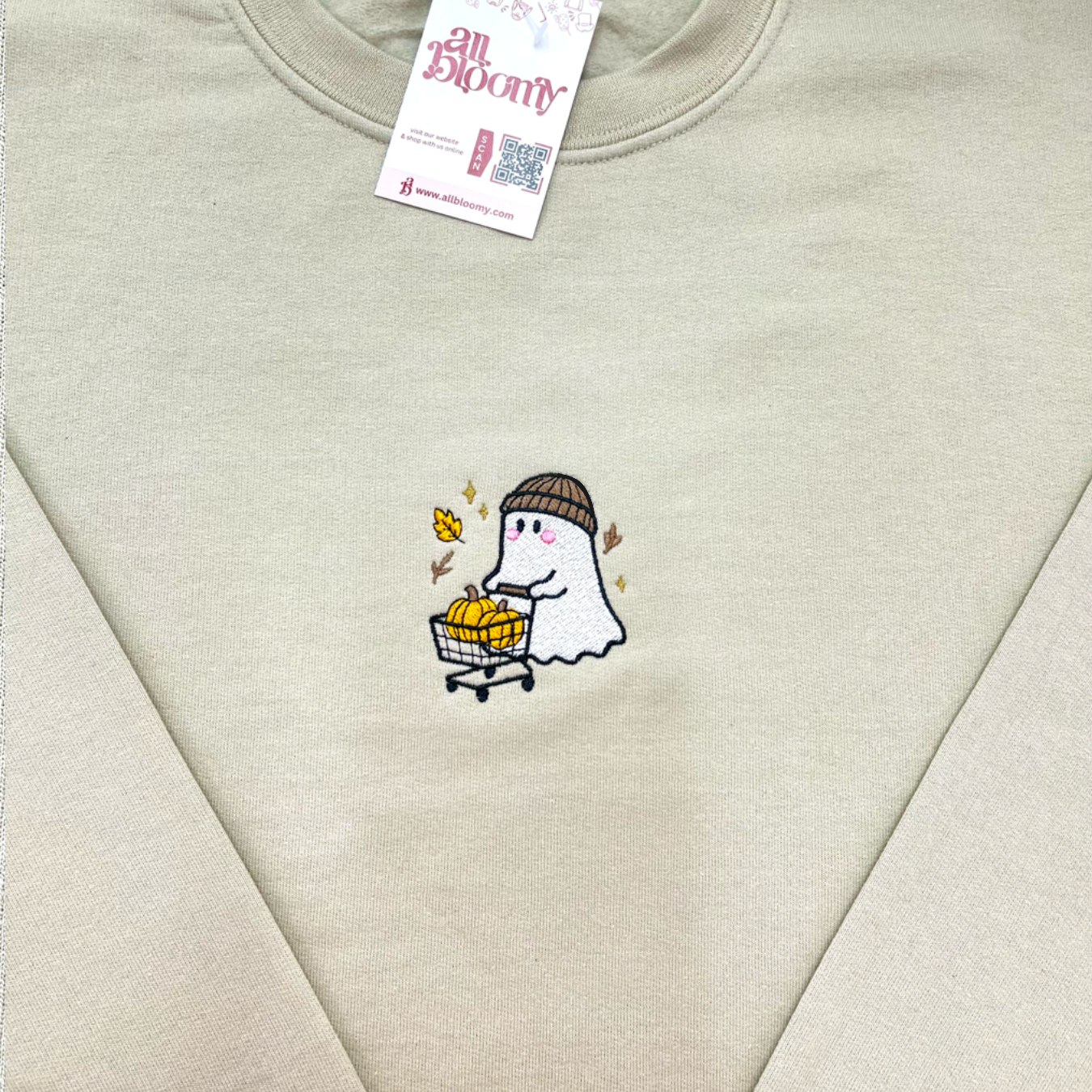 ‘’Pumpkin patch Boo” Embroidered Sweatshirt