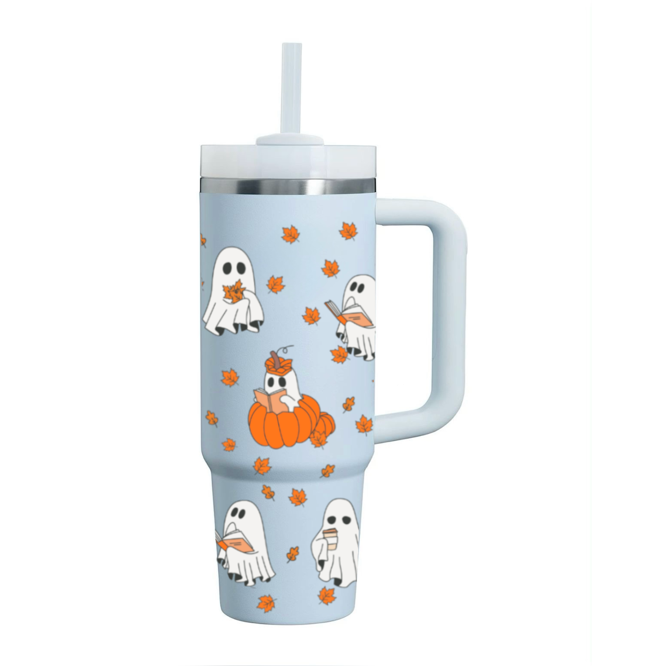“Fall Reading Boo” Stanley like Tumbler (40 oz)
