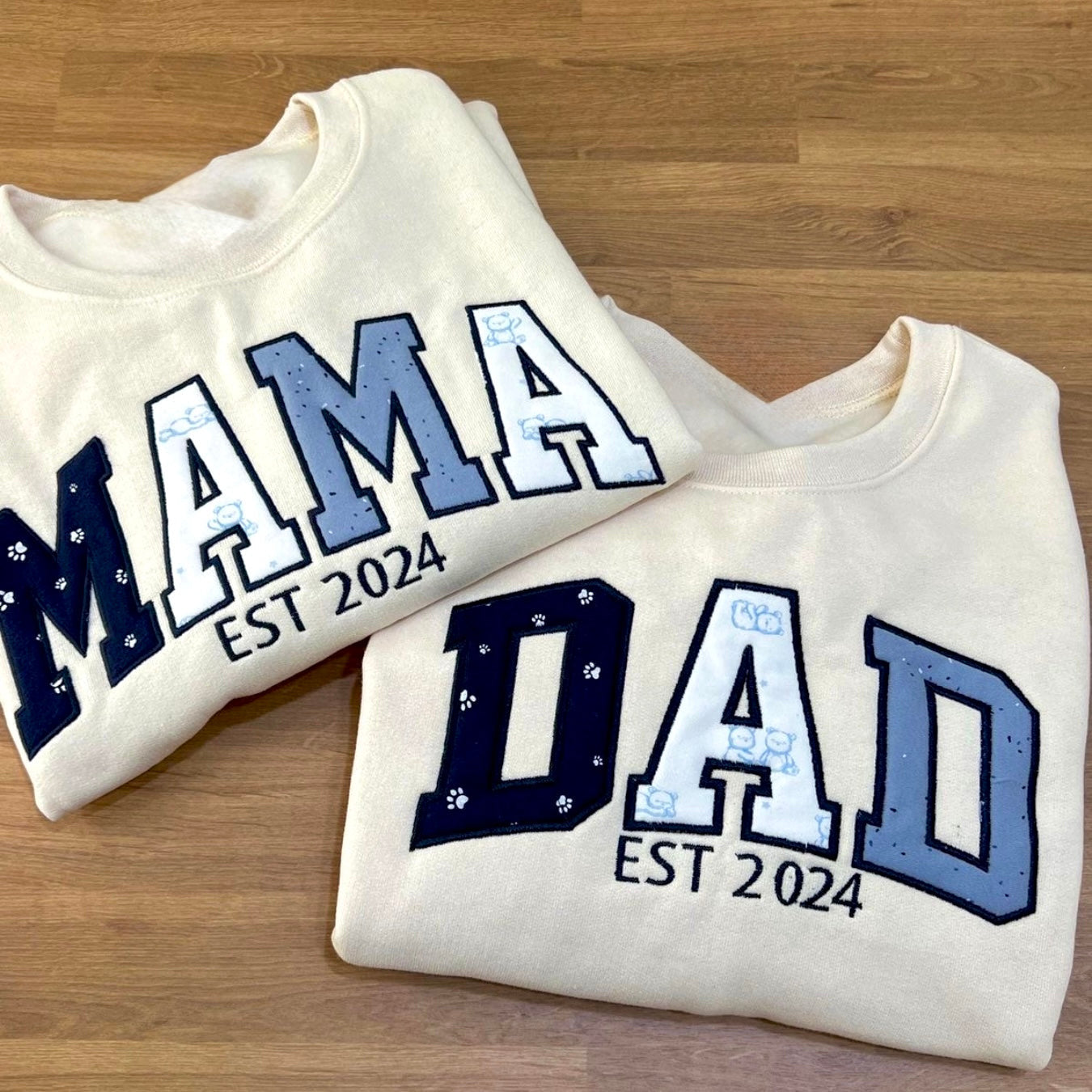 Custom ‘’MAMA’’ Keepsake Embroidered Sweatshirt (Unisex)