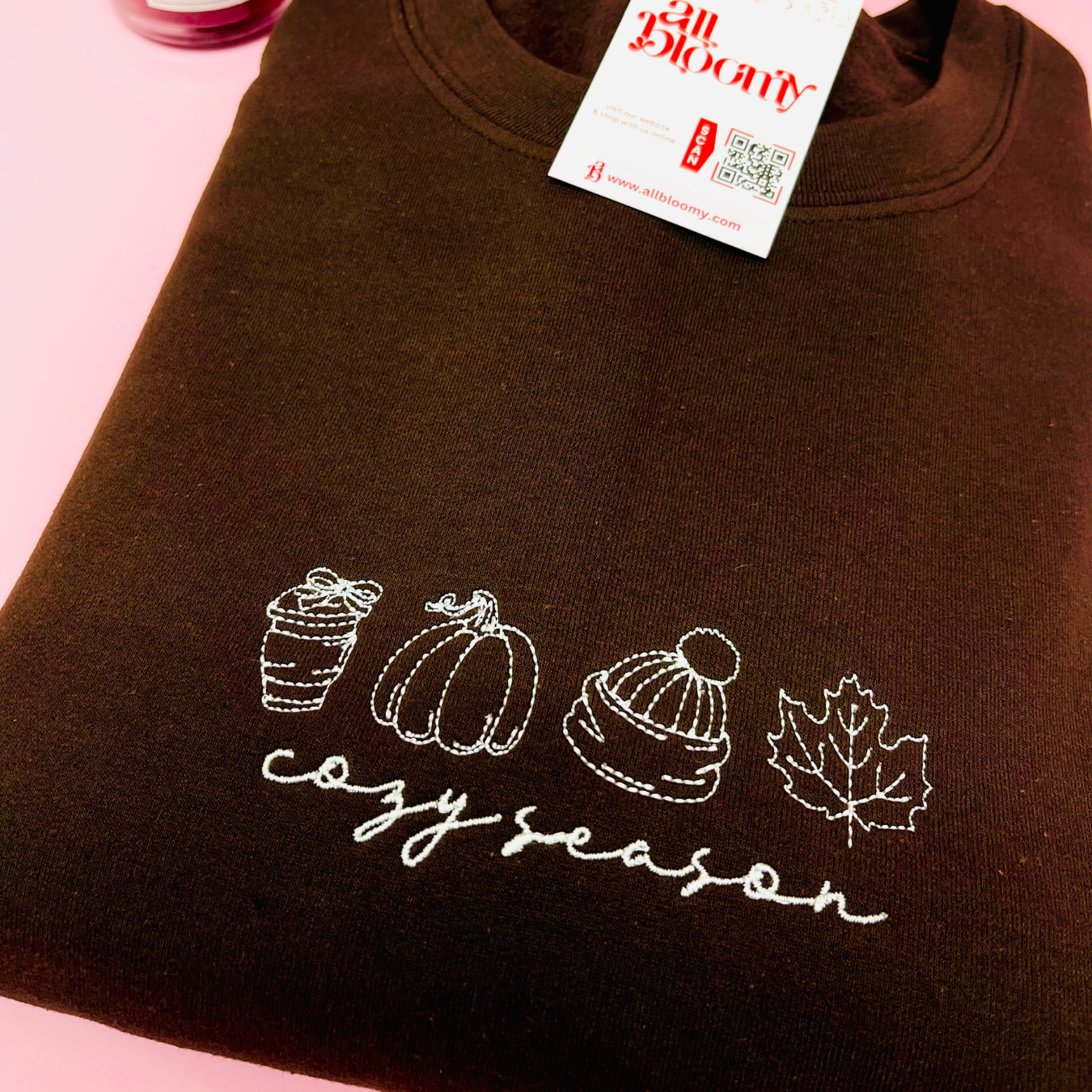 “Cozy Season” Embroidered Sweatshirt/T-Shirt