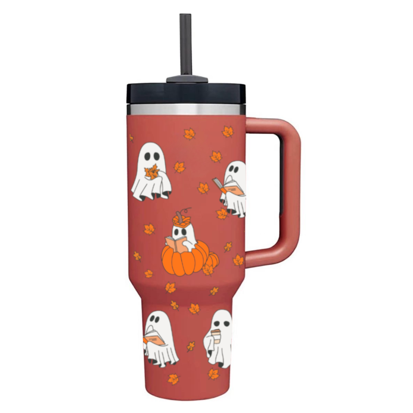 “Fall Reading Boo” Stanley like Tumbler (40 oz)