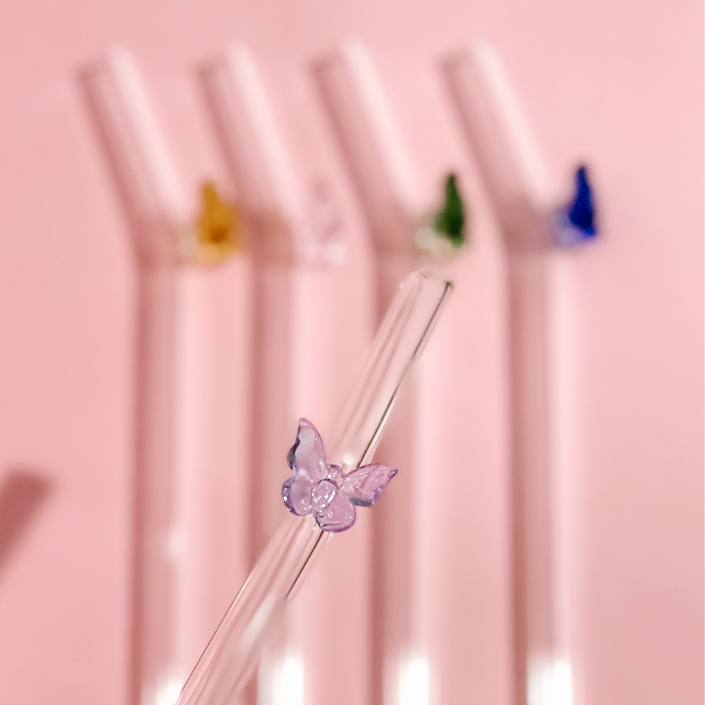 Butterfly Glass Straws - All Bloomy