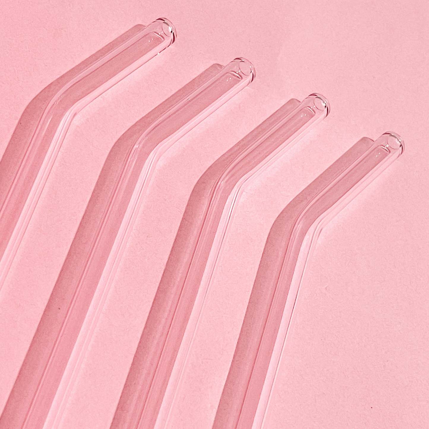 One Pink Glass Straw - All Bloomy
