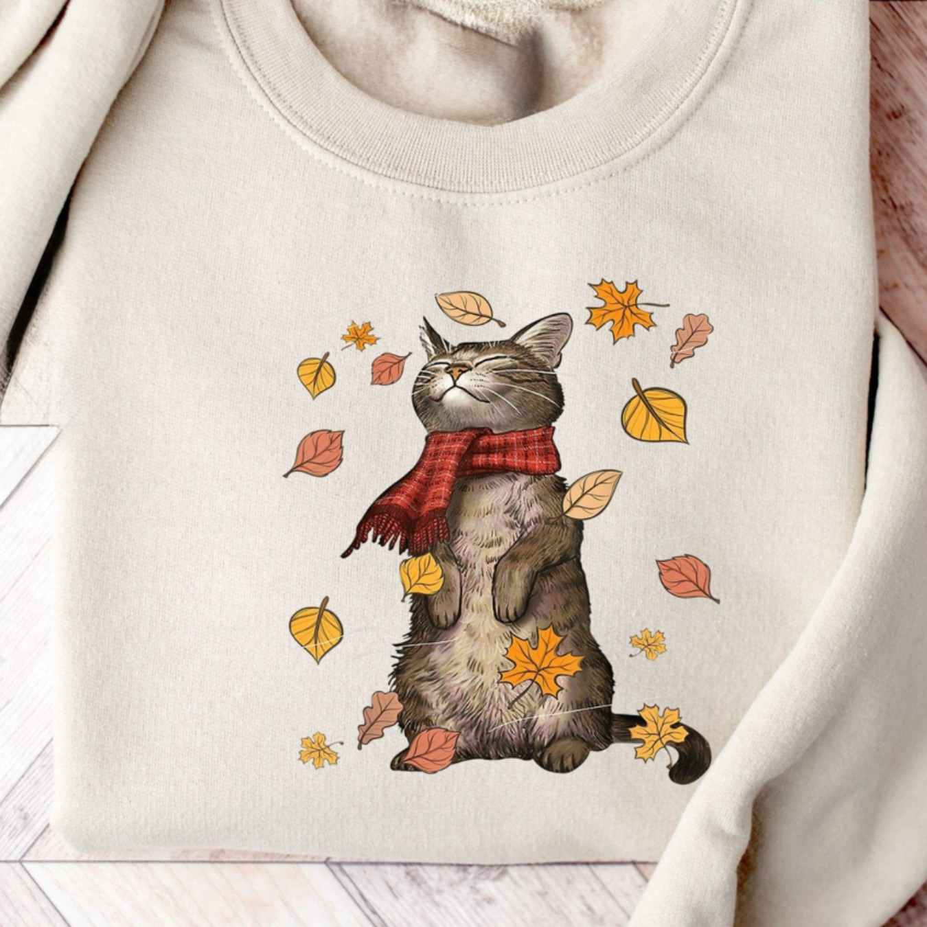 “Cozy Autumn Cat” T.shirt/Sweatshirt