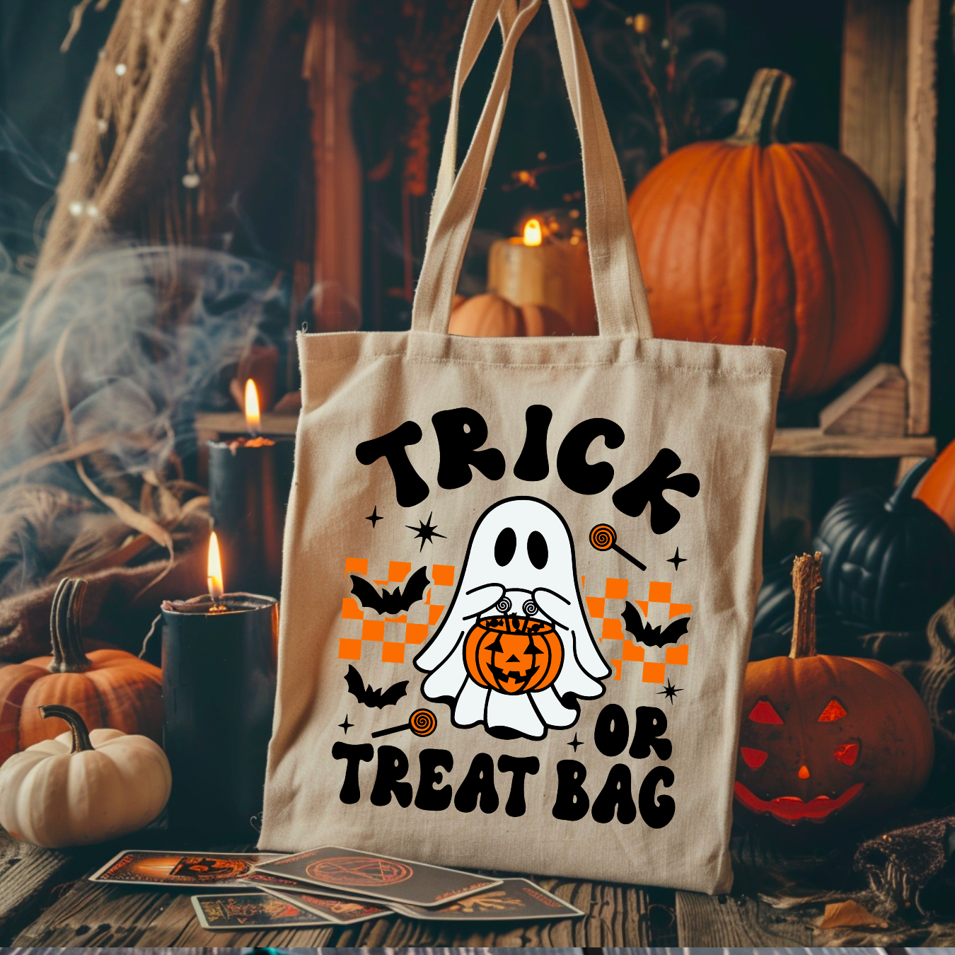 ‘’Trick or Treat” Tote Bag