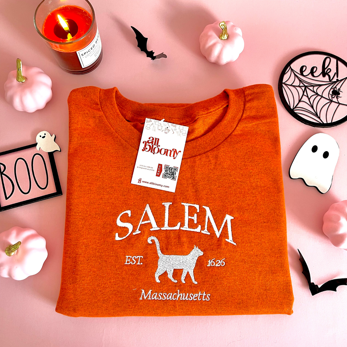 Glow in the Dark “SALEM” Embroidered Sweatshirt/T-Shirt