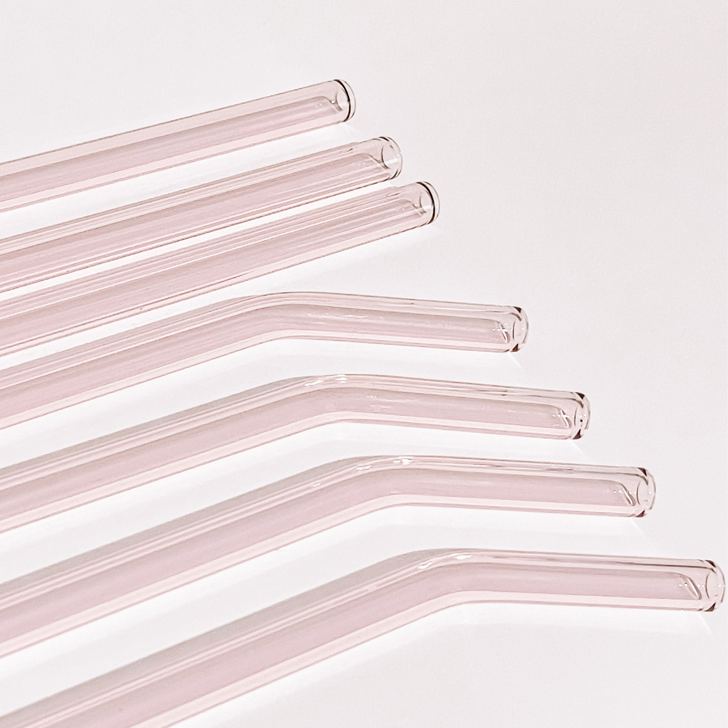 One Pink Glass Straw - All Bloomy