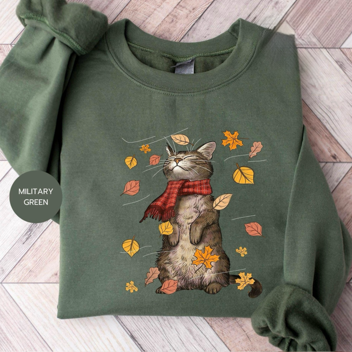 “Cozy Autumn Cat” T.shirt/Sweatshirt