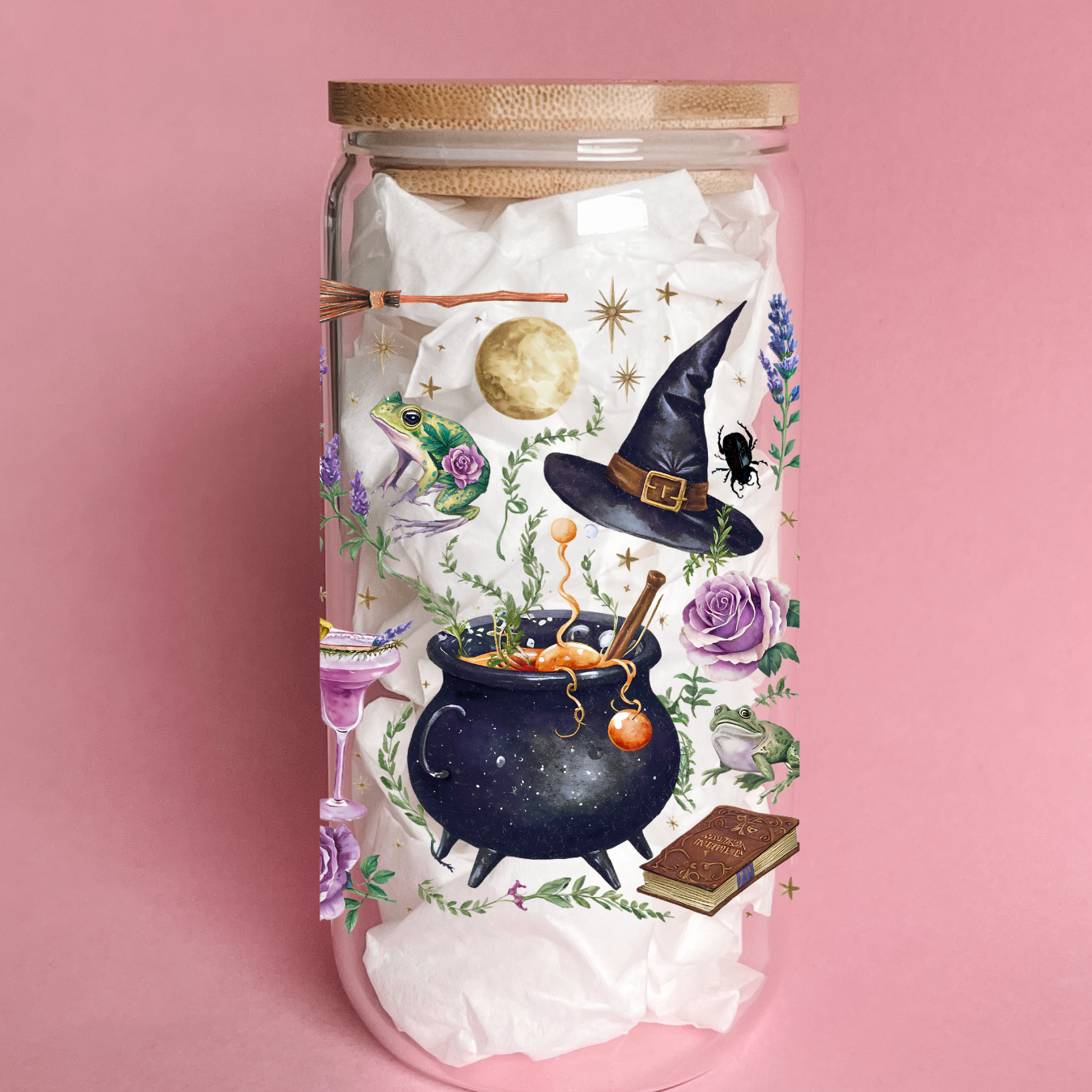 “Witch Magic” 16/20 oz Glass Can