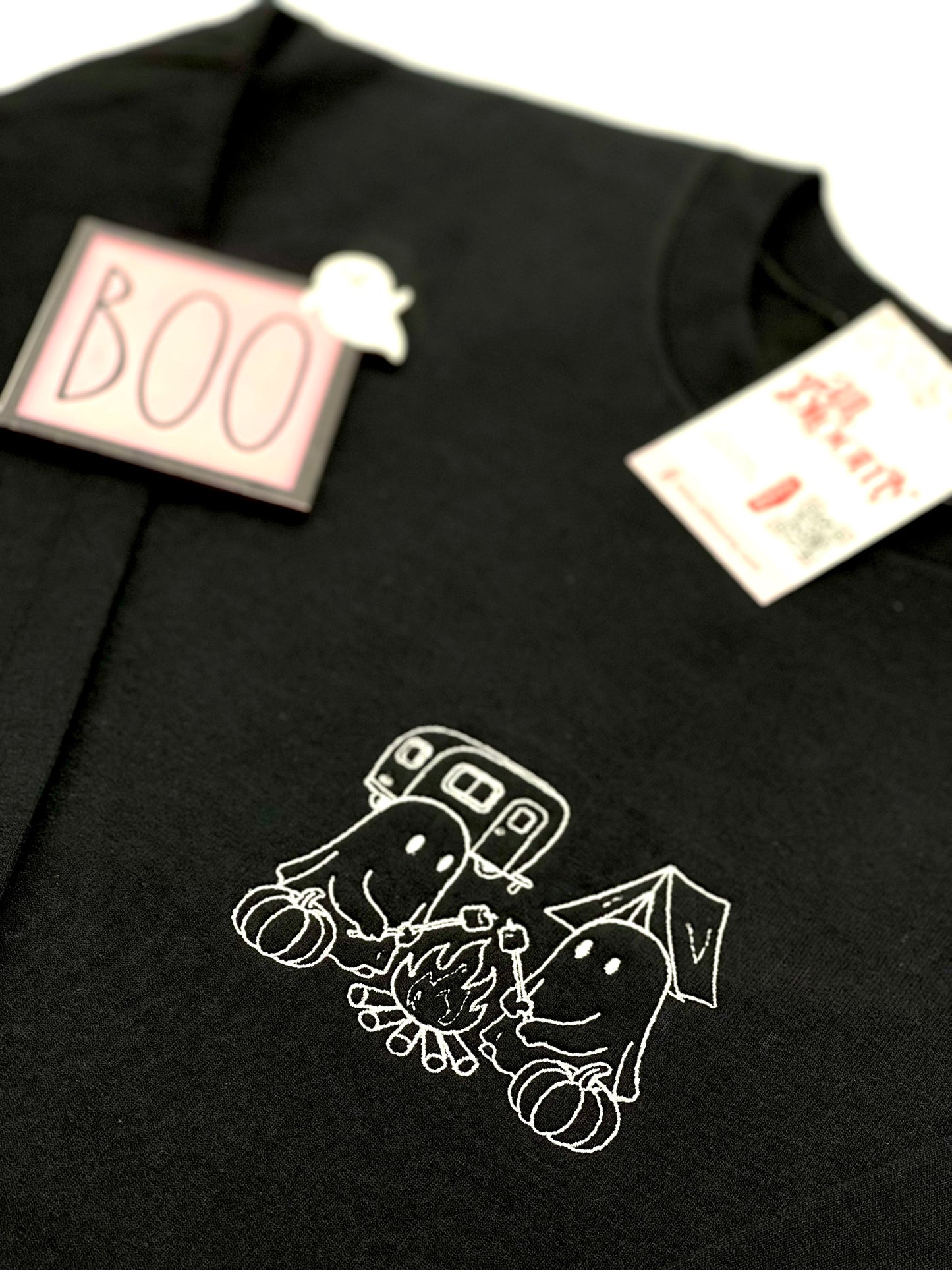 “Camping Ghosts” Embroidered Sweatshirt/T-Shirt
