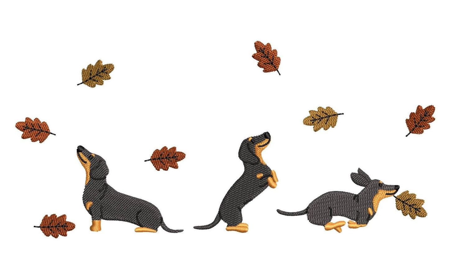 ‘’Autumn Dachshund” Embroidered Sweatshirt