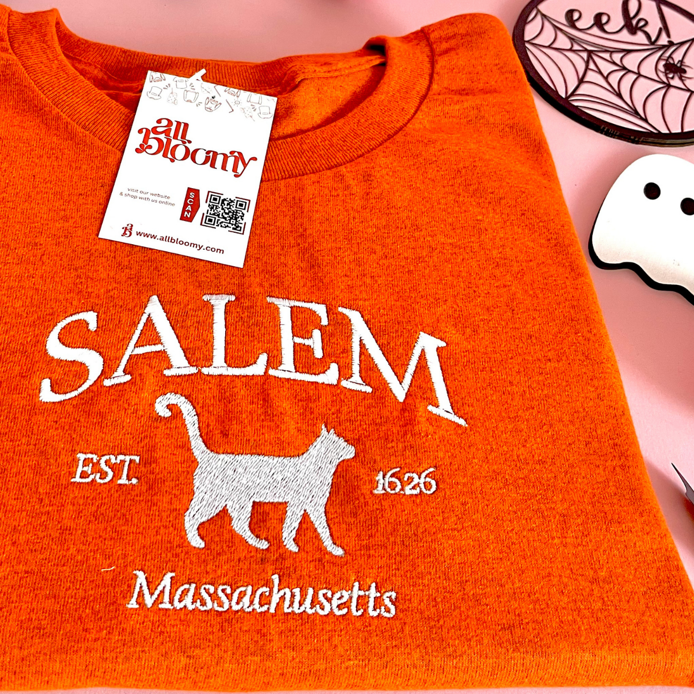 Glow in the Dark “SALEM” Embroidered Sweatshirt/T-Shirt