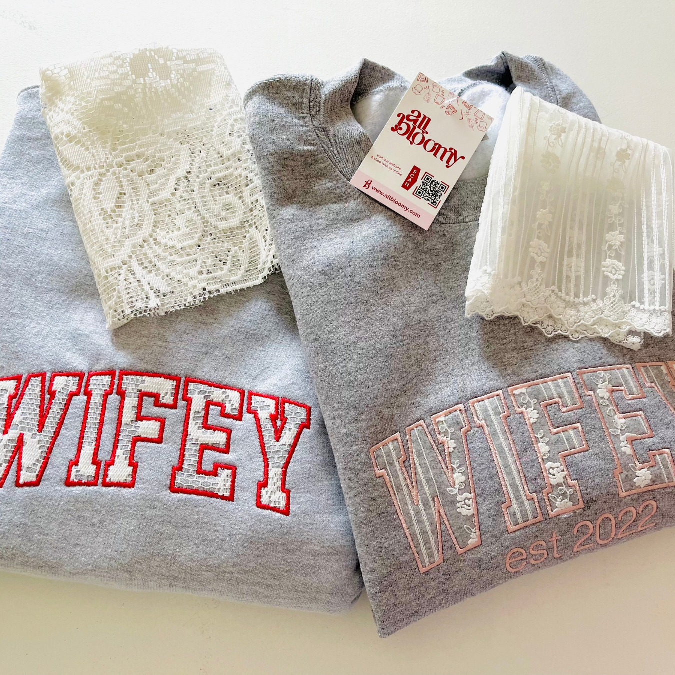 Custom Wedding Keepsake Embroidered Sweatshirt