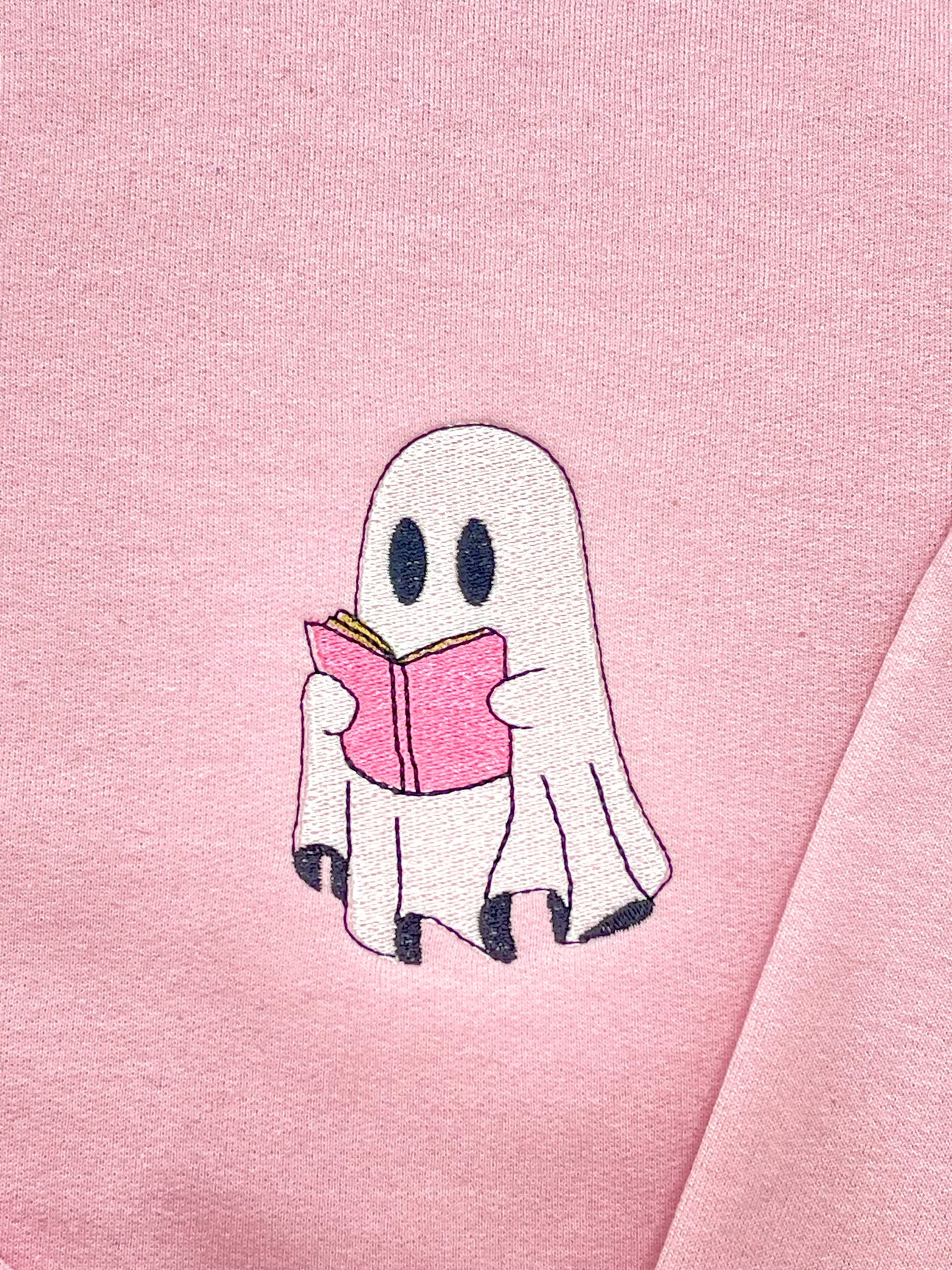 ‘’Reading Boo” Embroidered Sweatshirt