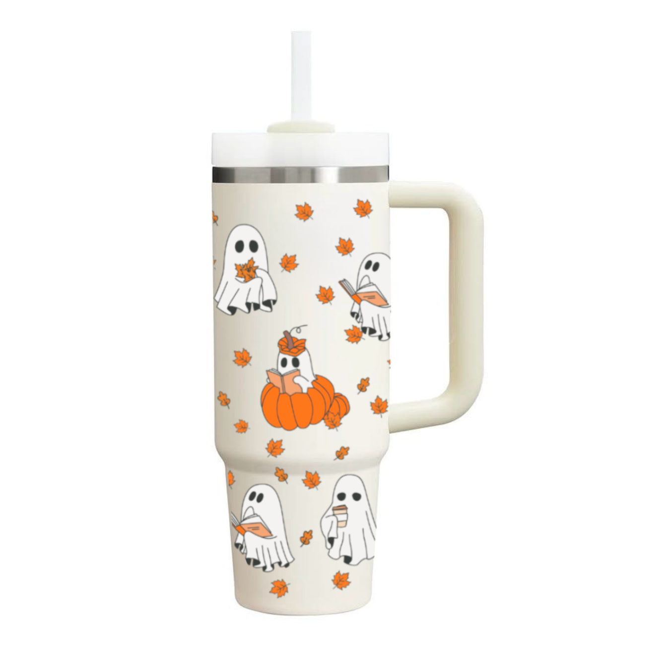 “Fall Reading Boo” Stanley like Tumbler (40 oz)