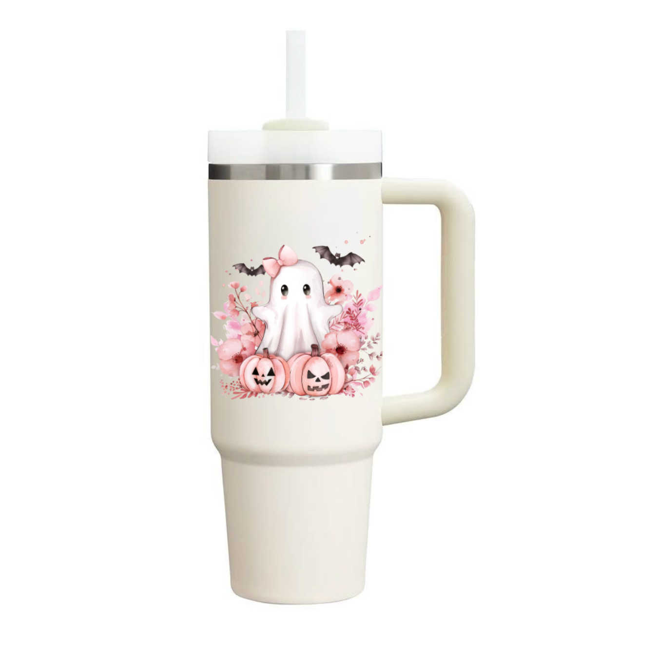 “Pink Spooky Boo” Stanley like Tumbler (40 oz)