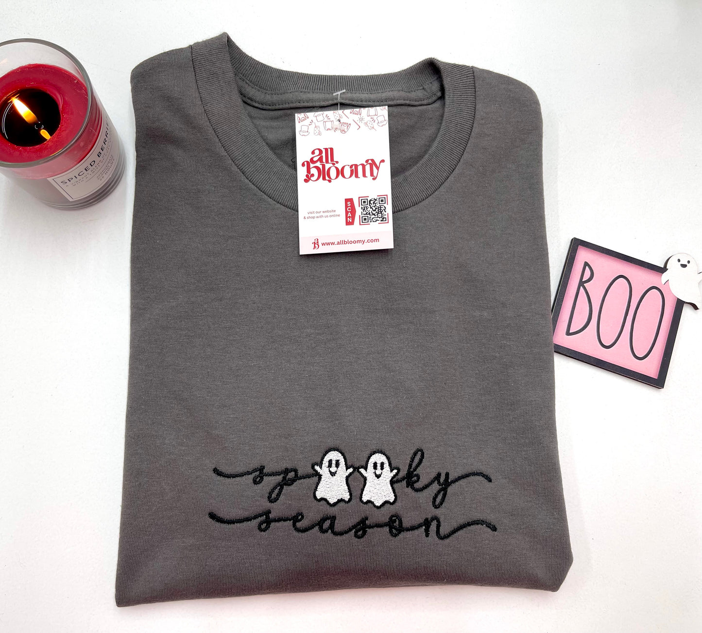 “Spooky Season” Embroidered Sweatshirt/T-Shirt