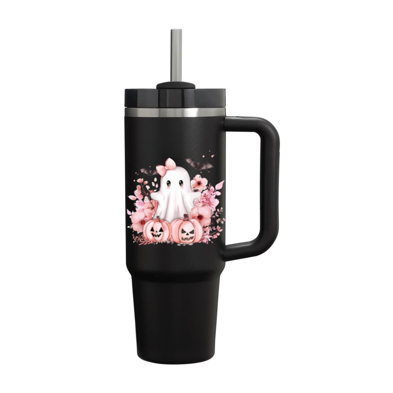 “Pink Spooky Boo” Stanley like Tumbler (40 oz)