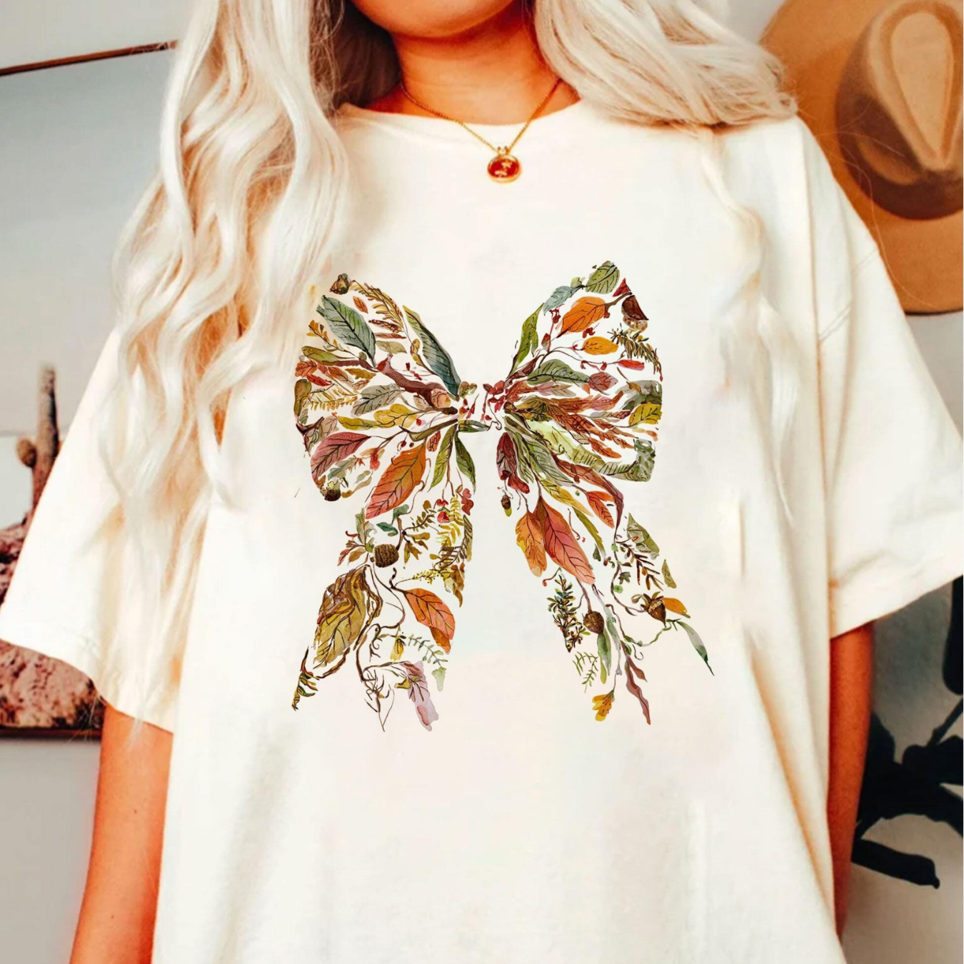 “Fall Leafs Bow” T.shirt/Sweatshirt
