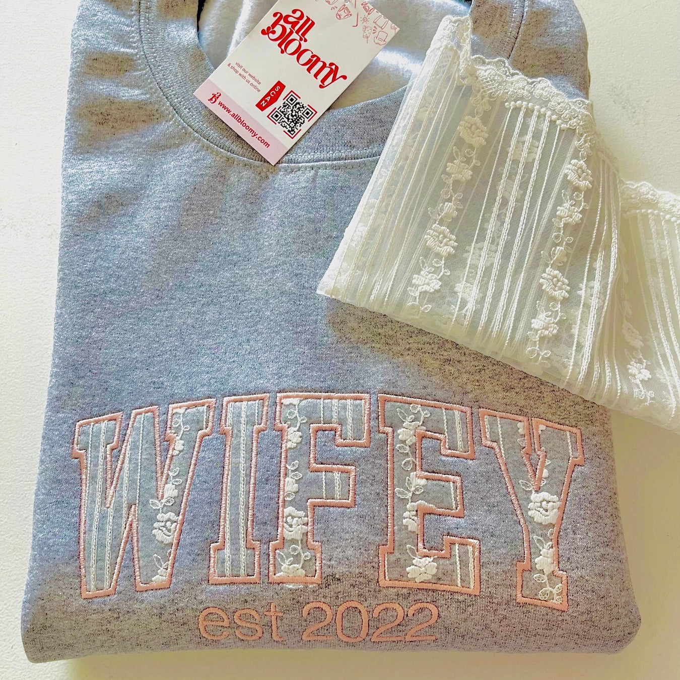 Custom Wedding Keepsake Embroidered Sweatshirt