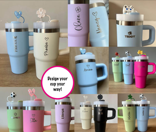 “Customised Kids Mini Tumbler” Stanley Like (Engraved 14 oz)