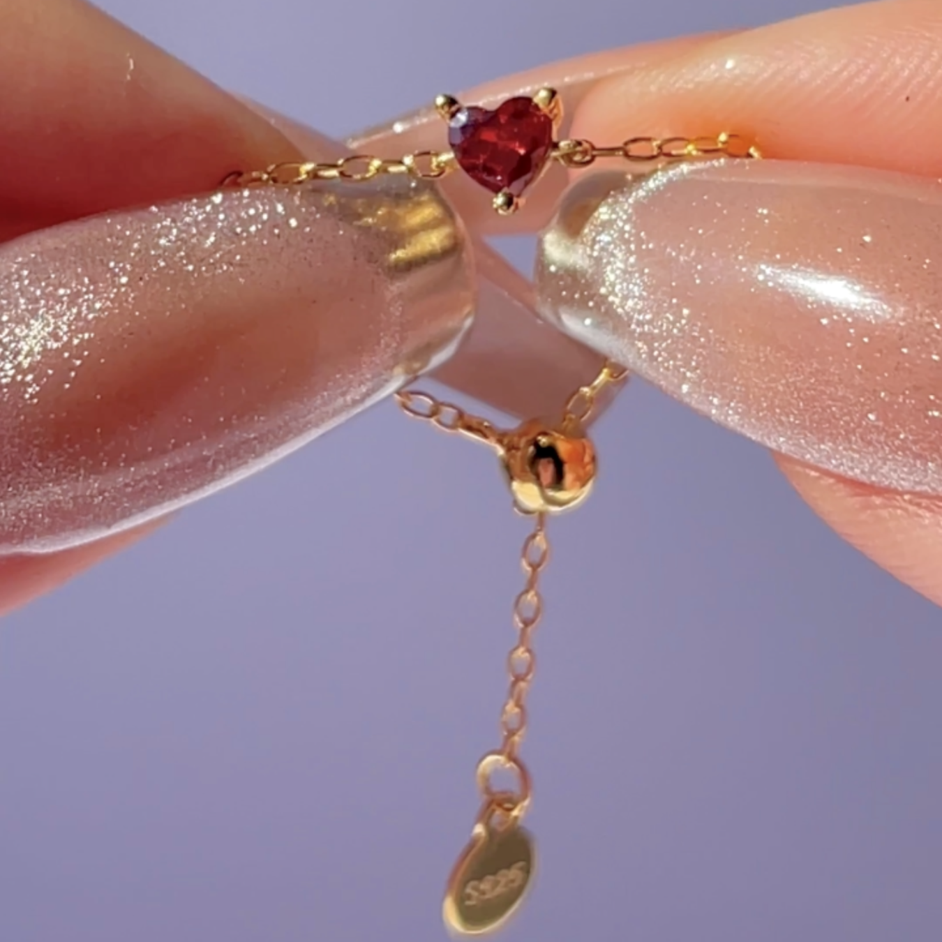 “Red Heart” Chain Ring