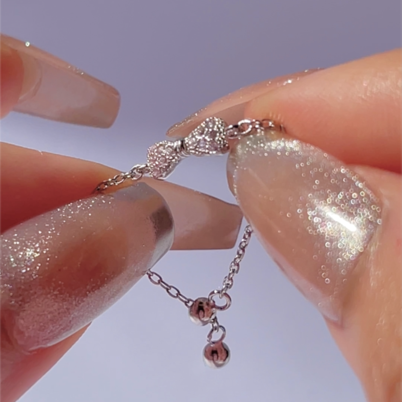 “Pink Coquette” Chain Ring