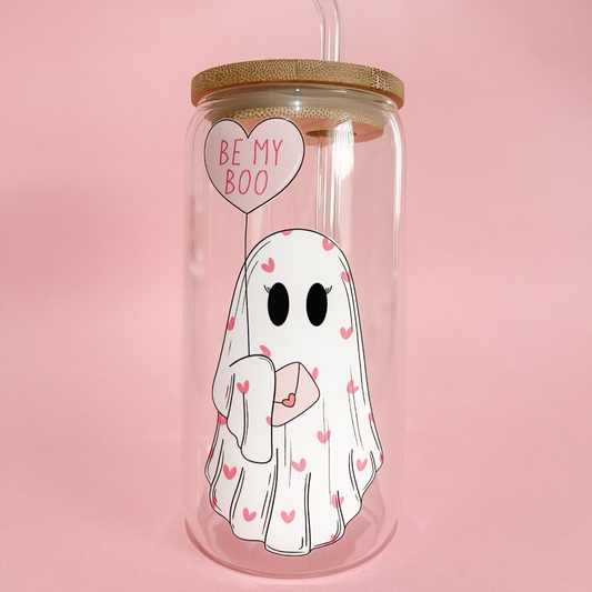 'Be My Boo' 16 oz Glass Can - All Bloomy