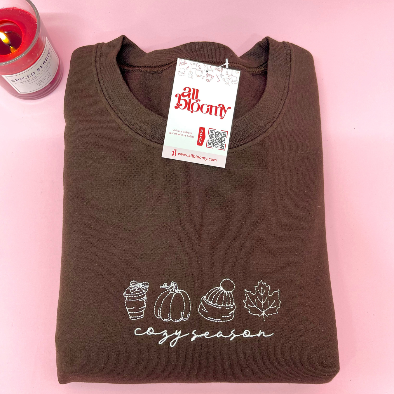 “Cozy Season” Embroidered Sweatshirt/T-Shirt