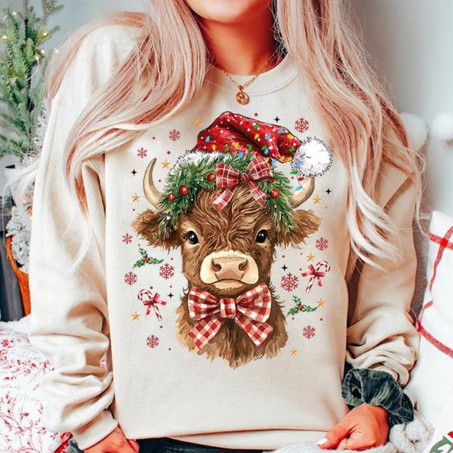 “Christmas Cow” T.shirt/Sweatshirt