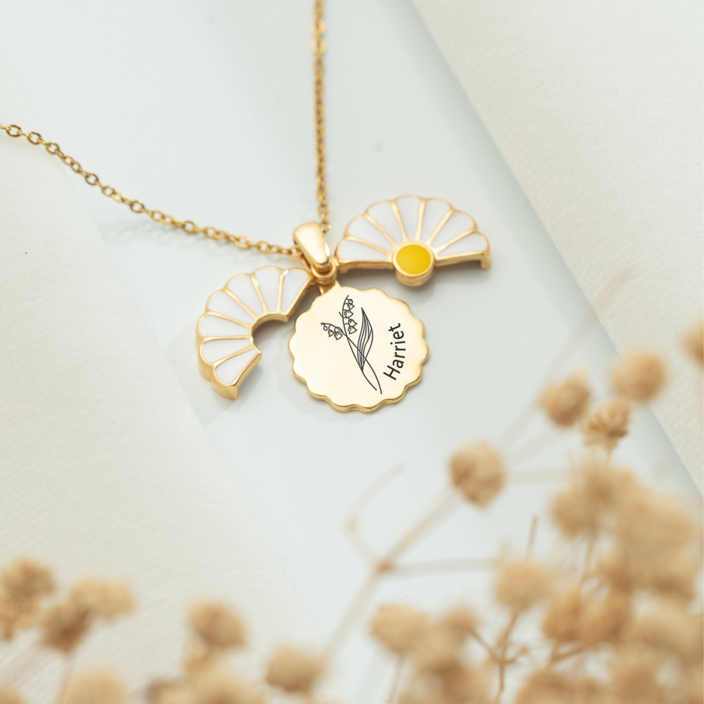 Hidden Message DAISY Necklace