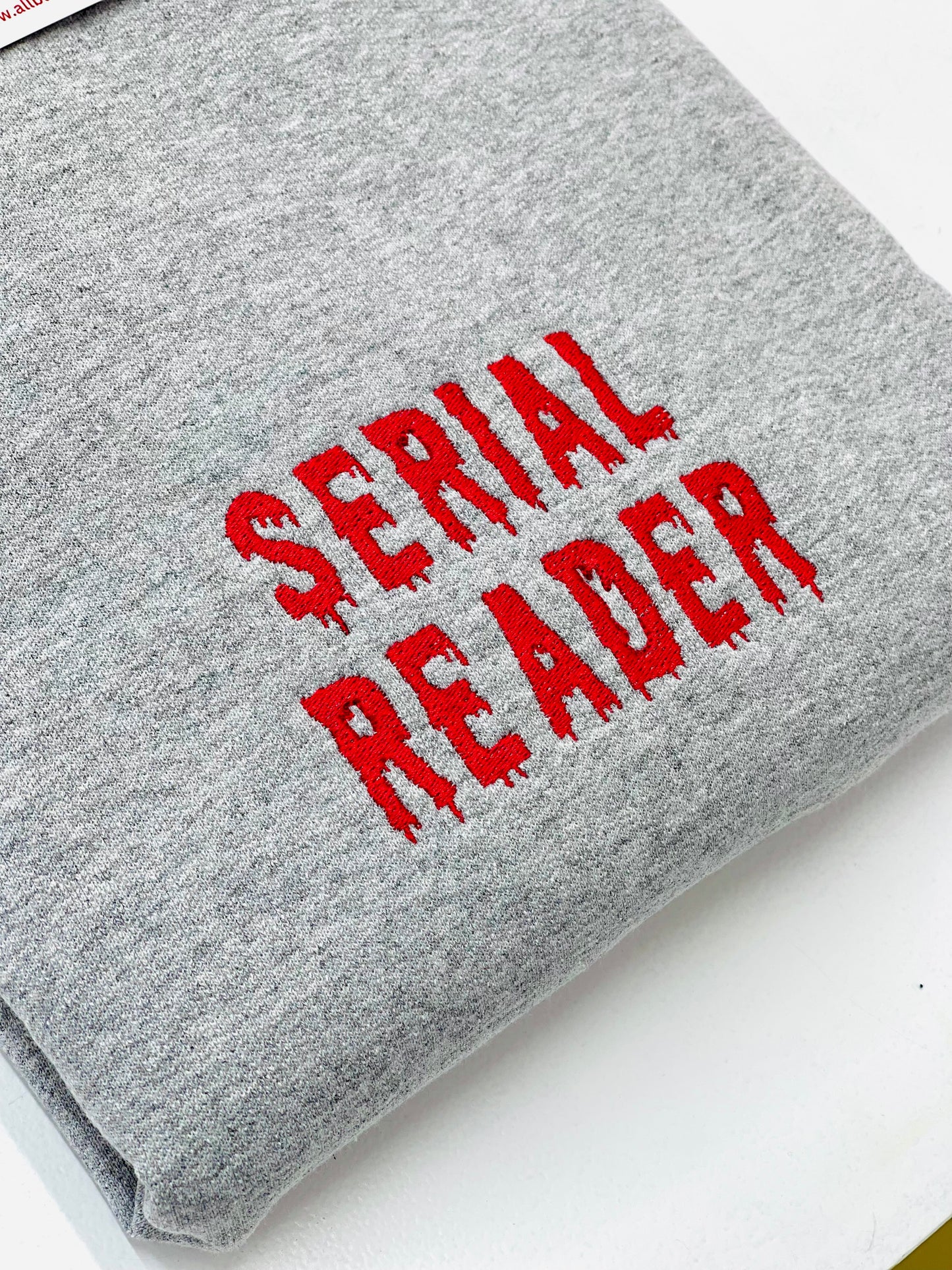 “Serial Reader” Bookish Embroidered Sweatshirt/T-Shirt