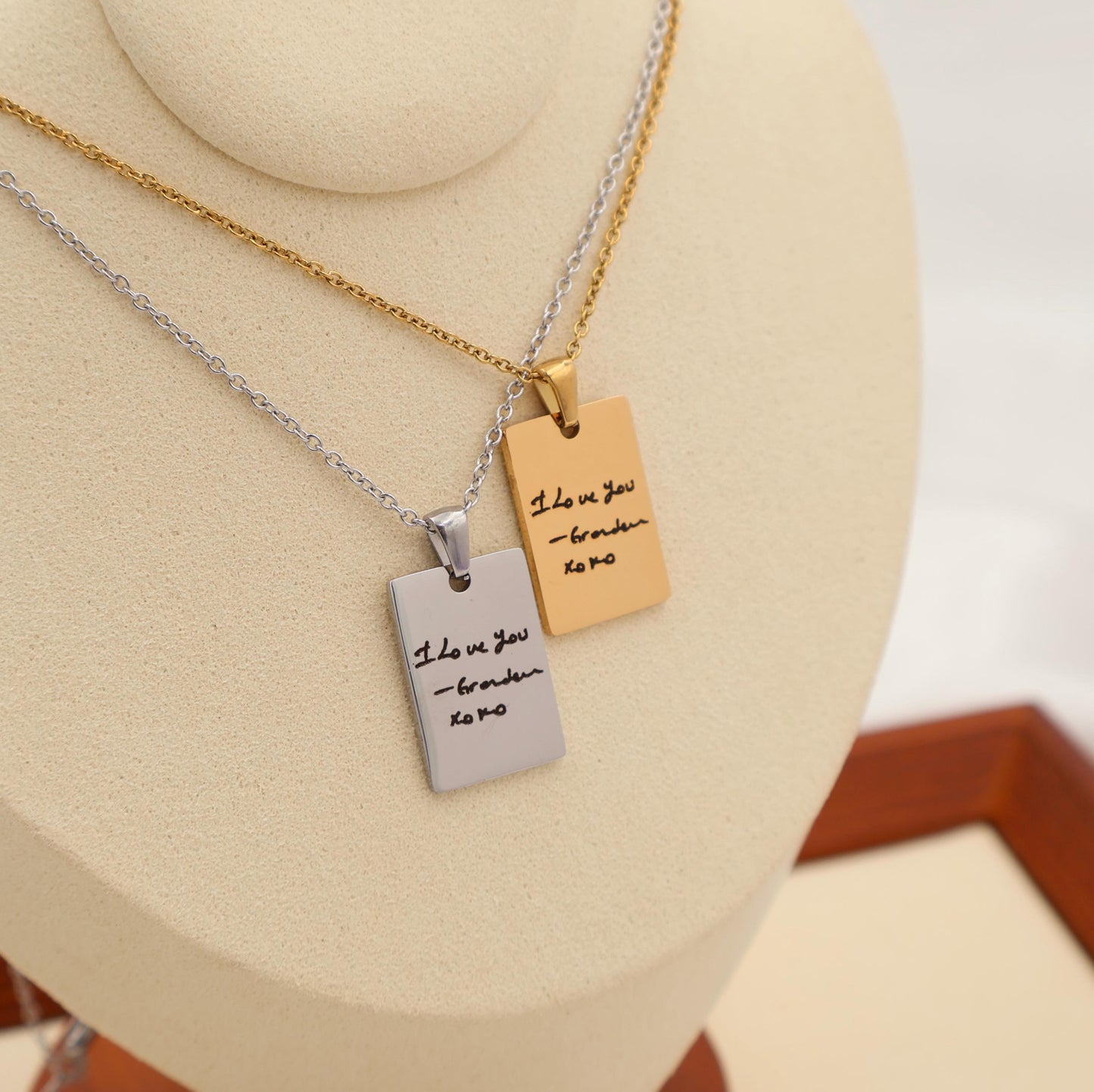 Handwriting Engraved Necklace