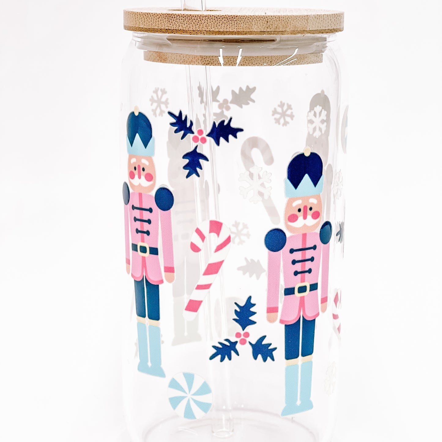 “Nutcracker’' 16/20 oz Glass Can