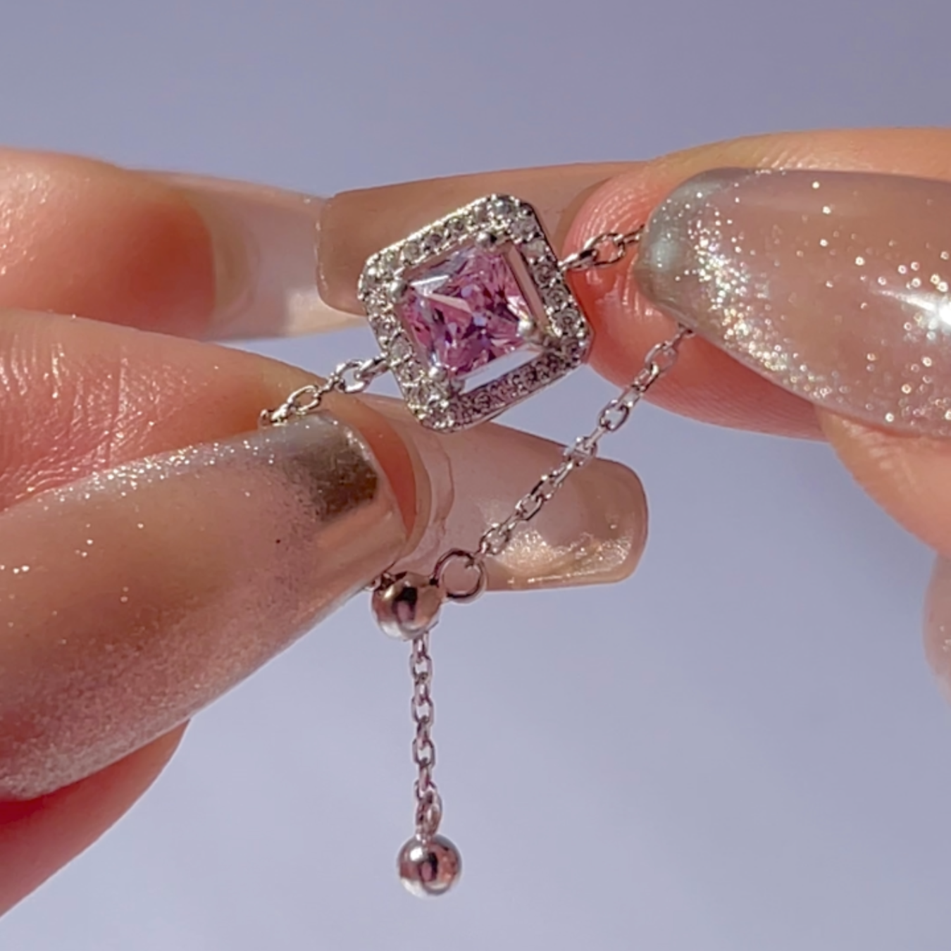 “Bloomy Pink” Chain Ring