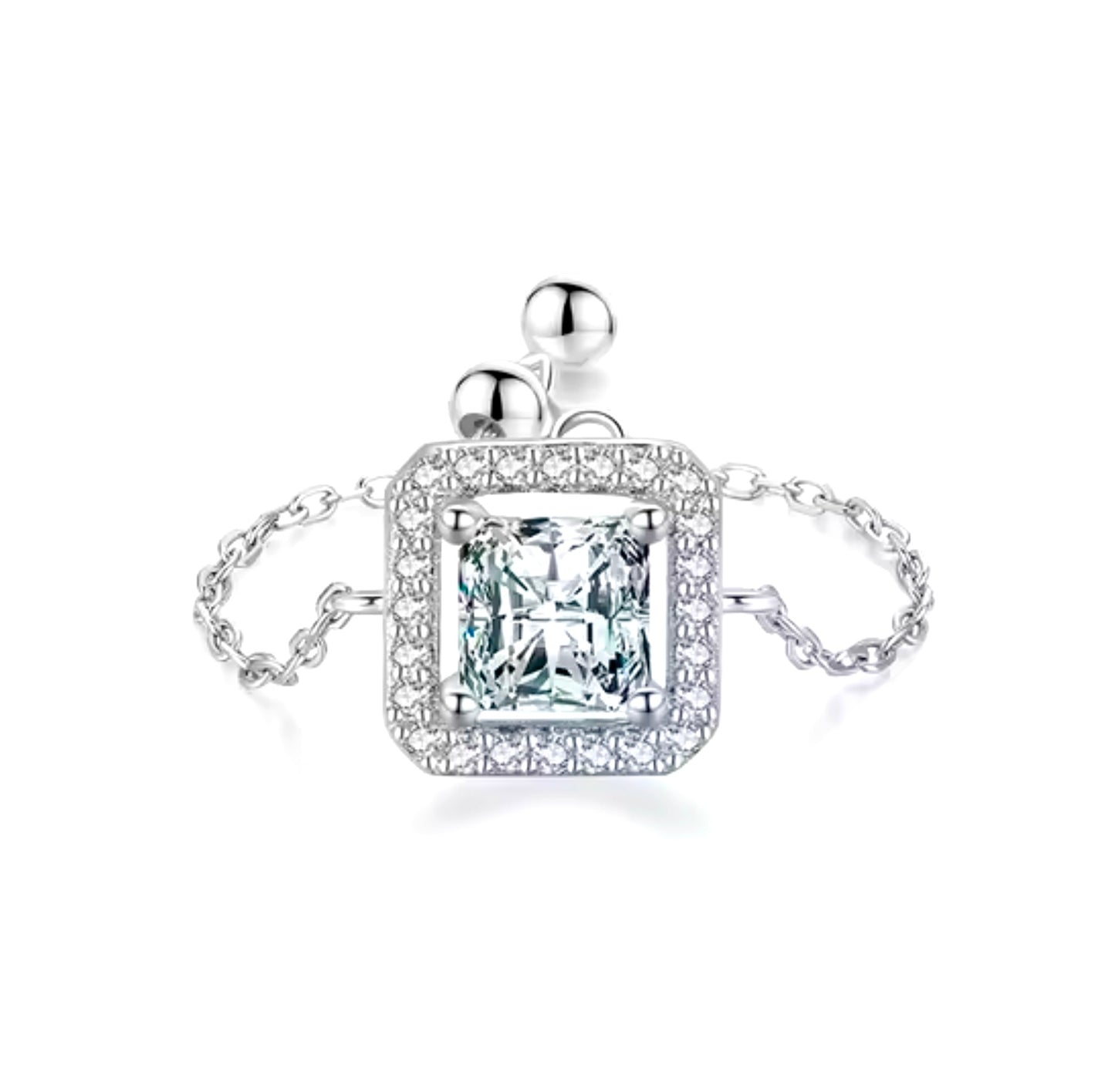 “Silver Sparkle” Chain Ring