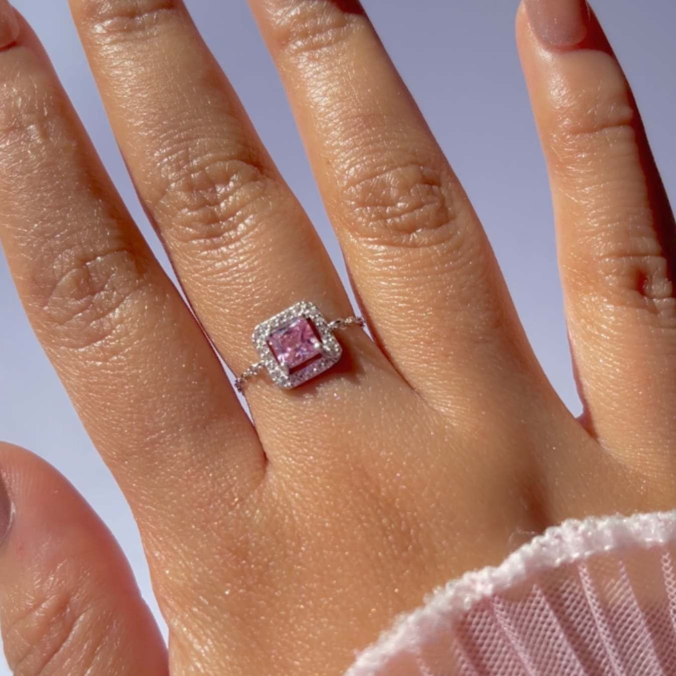 “Bloomy Pink” Chain Ring