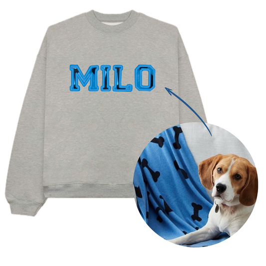 Custom PET Keepsake Embroidered Sweatshirt (Unisex)