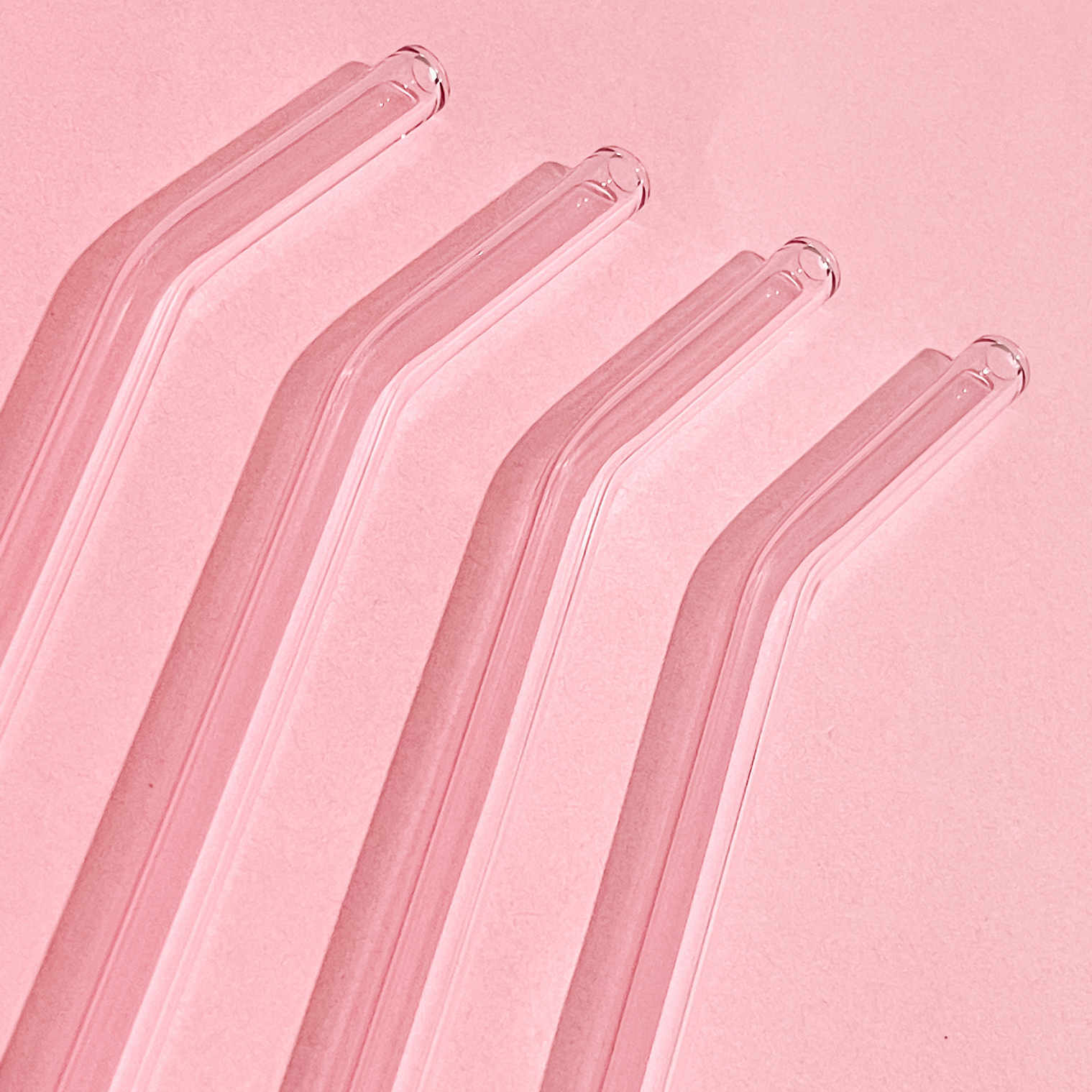 One Pink Glass Straw - All Bloomy