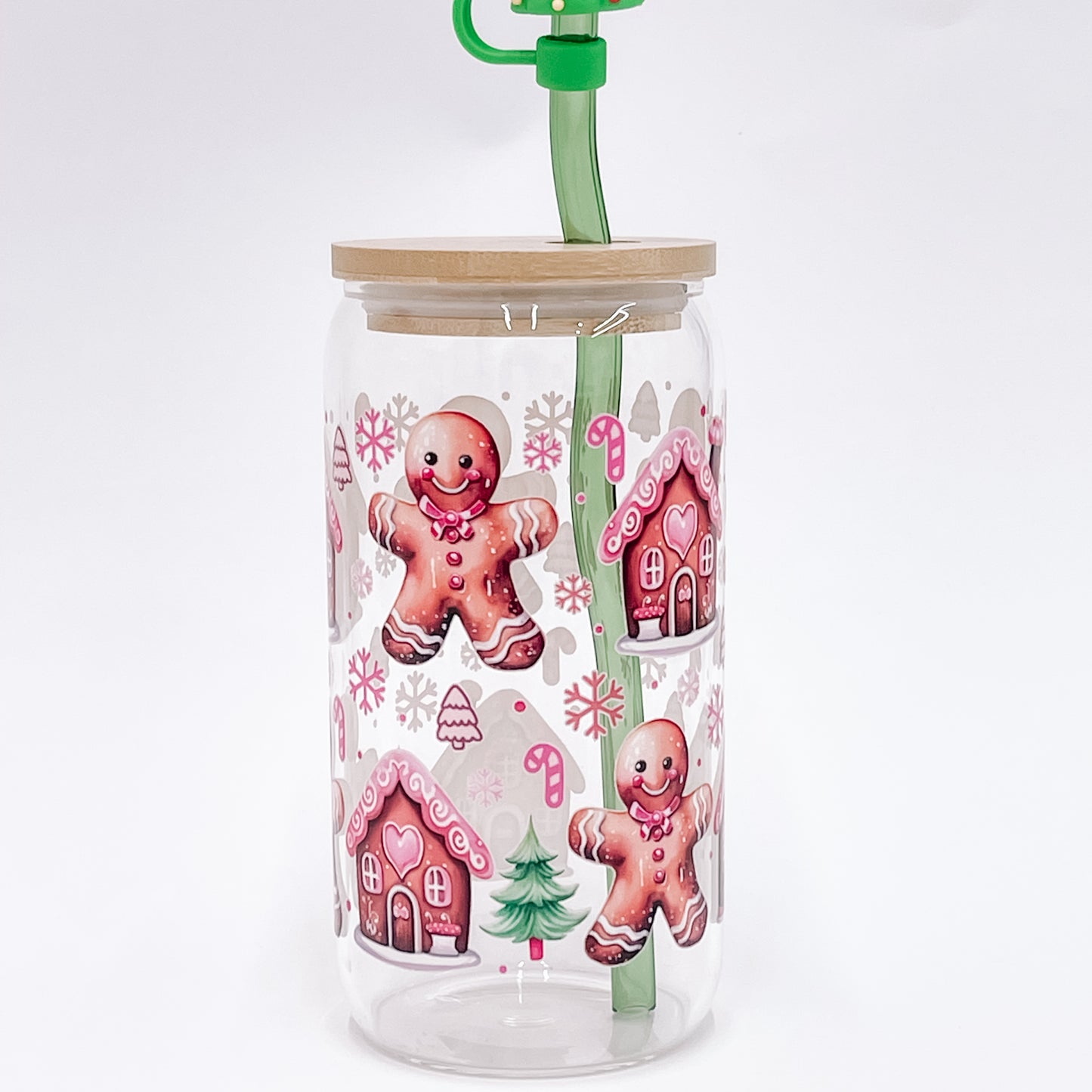 “Gingerbread’' 16/20 oz Glass Can