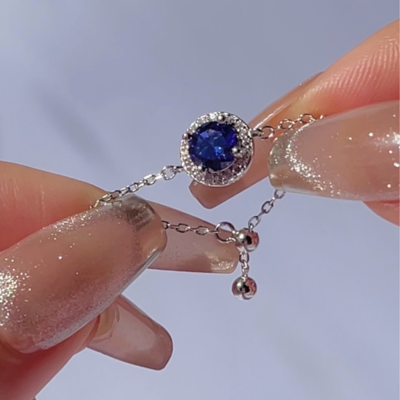 “Sapphire Soul” Chain Ring