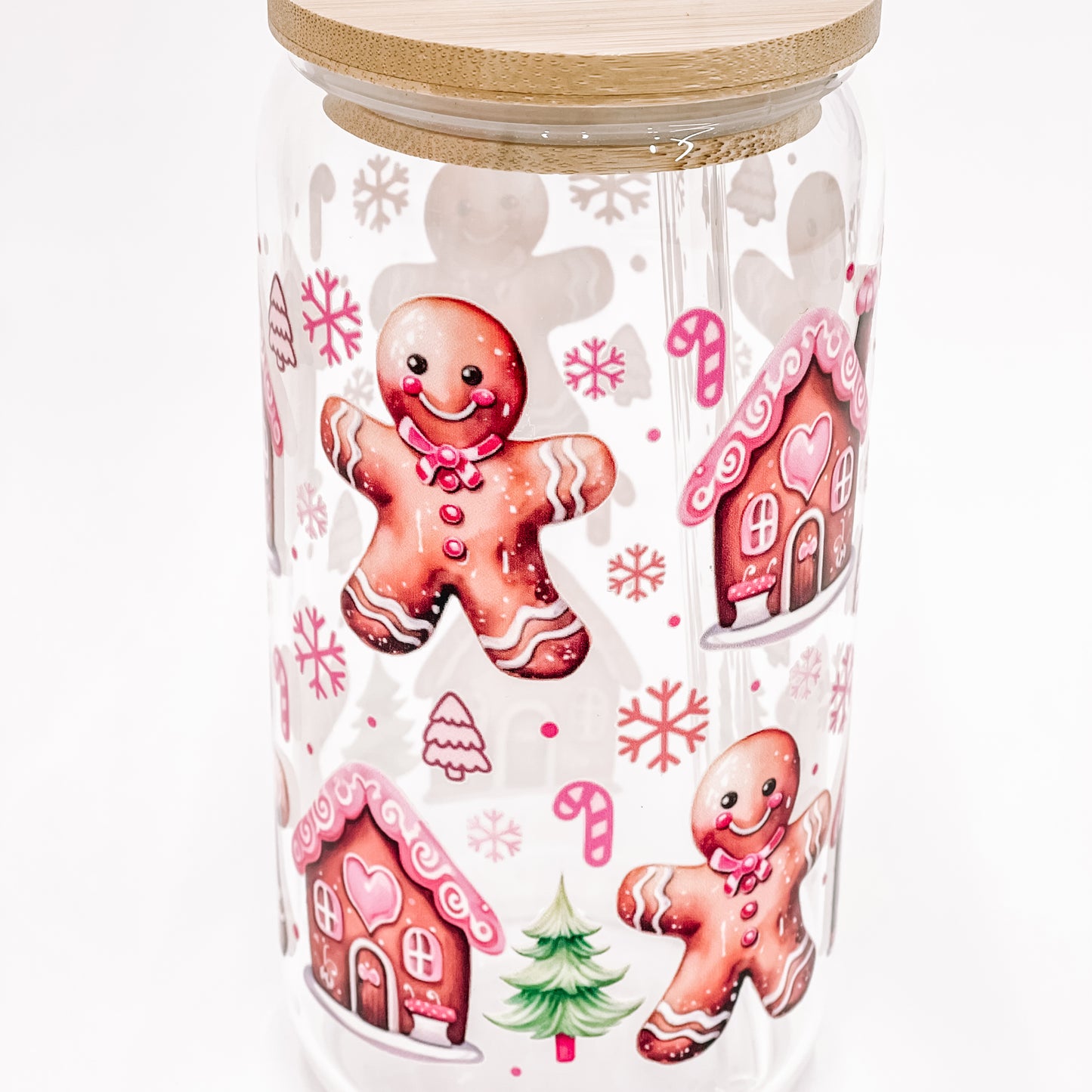“Gingerbread’' 16/20 oz Glass Can