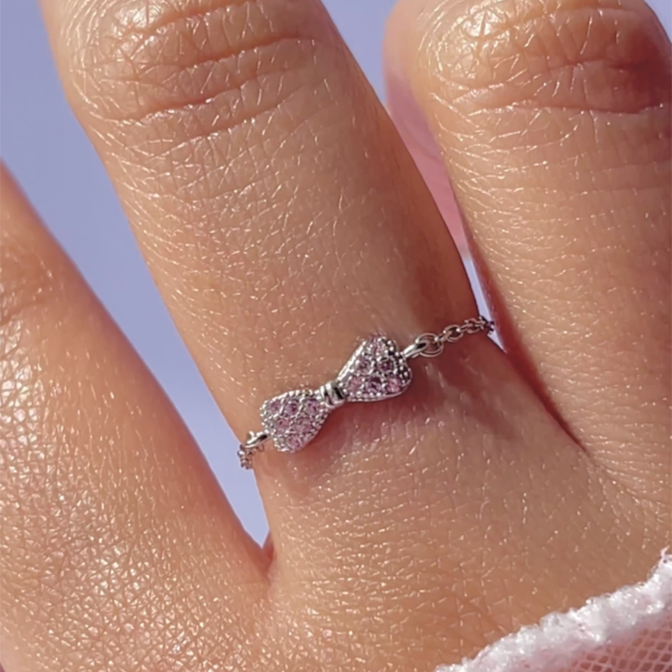 “Pink Coquette” Chain Ring