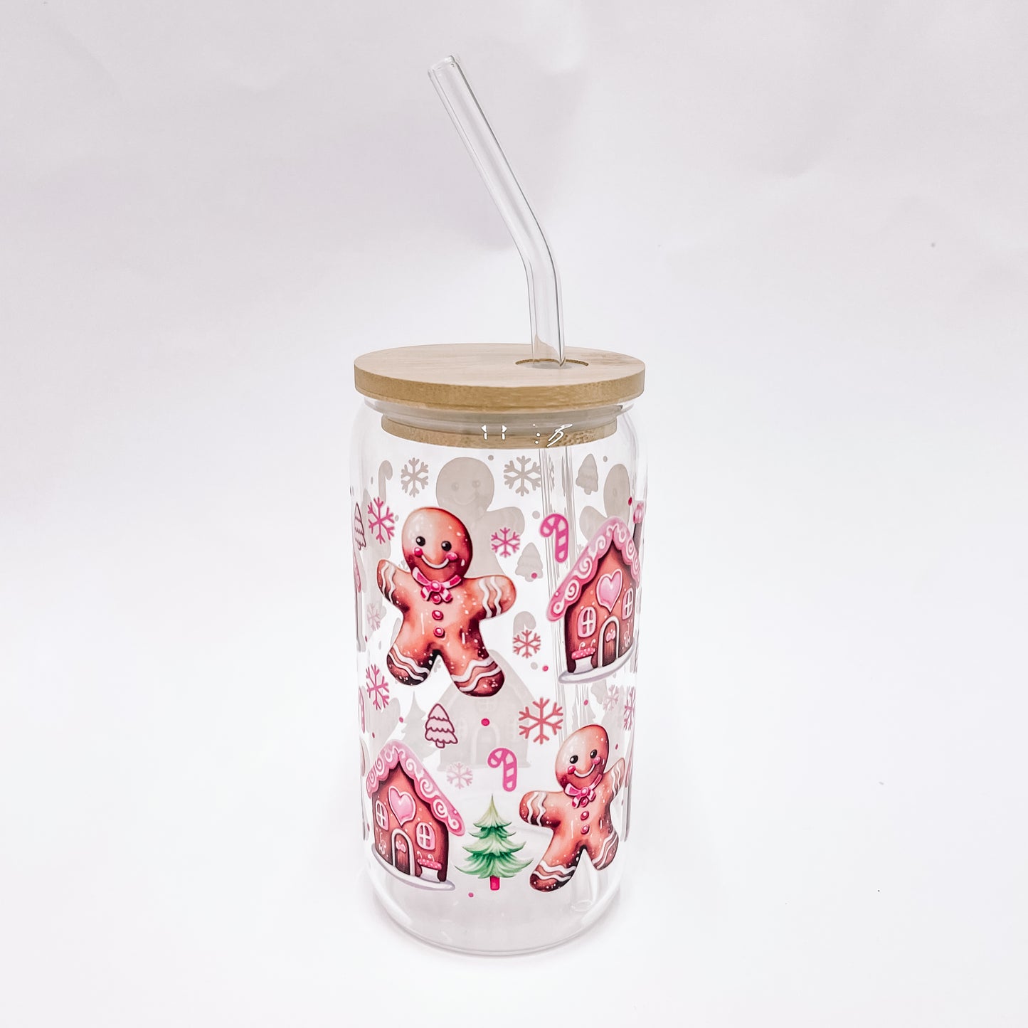 “Gingerbread’' 16/20 oz Glass Can