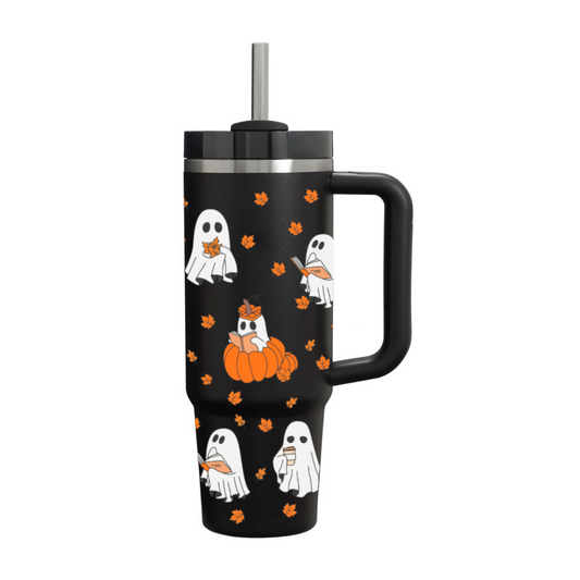 “Fall Reading Boo” Stanley like Tumbler (40 oz)