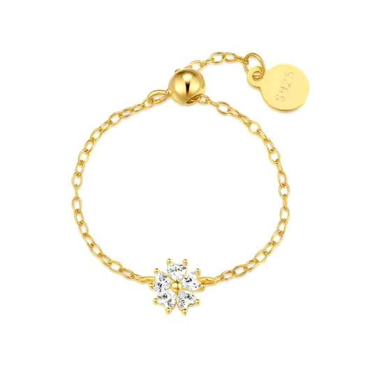 “Bloomy Sparkle” Chain Ring