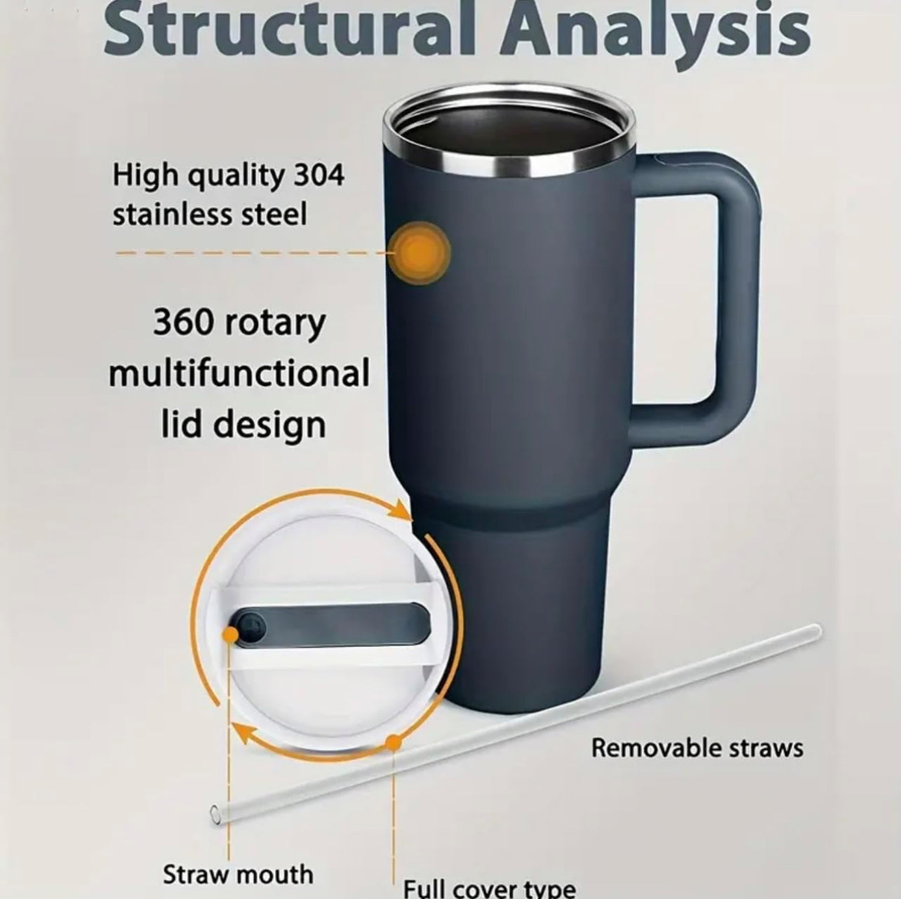 ‘“Spooky Boo” Stanley like Tumbler (40 oz)