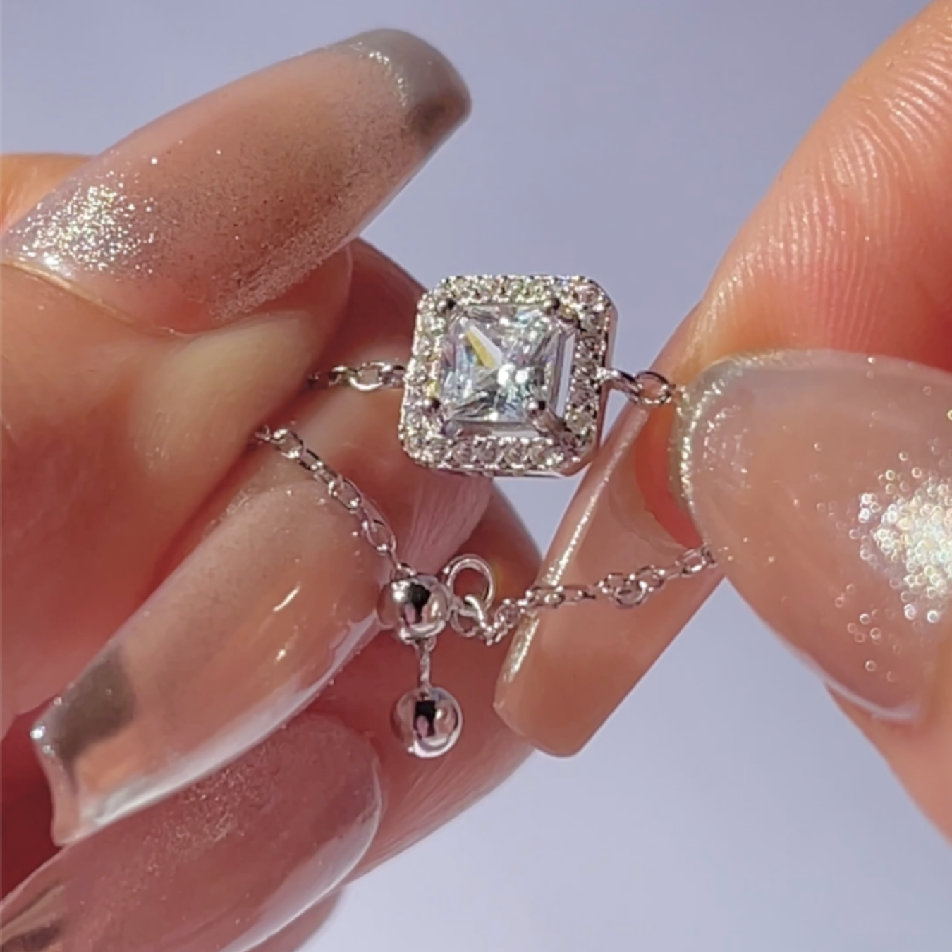 “Silver Sparkle” Chain Ring